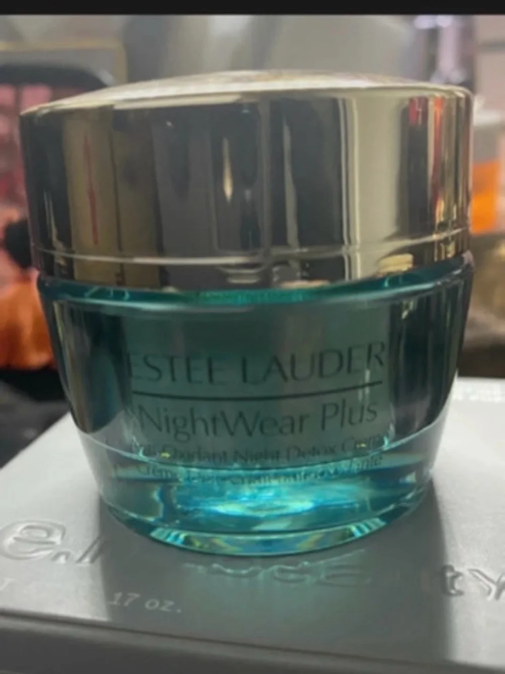 Estee Lauder NightWear Plus Moisturizer - Teal & Gold
